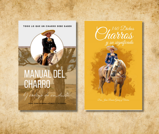 Paquete de 2 libros (Manual del Charro y Código de Conducta y 340 Dichos Charros y su significado)